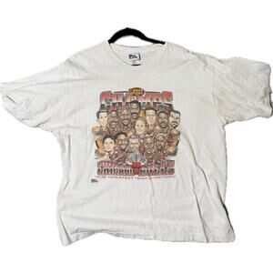 Vintage 1996 Chicago Bulls NBA Finals “Champs” Caricature T-Shirt